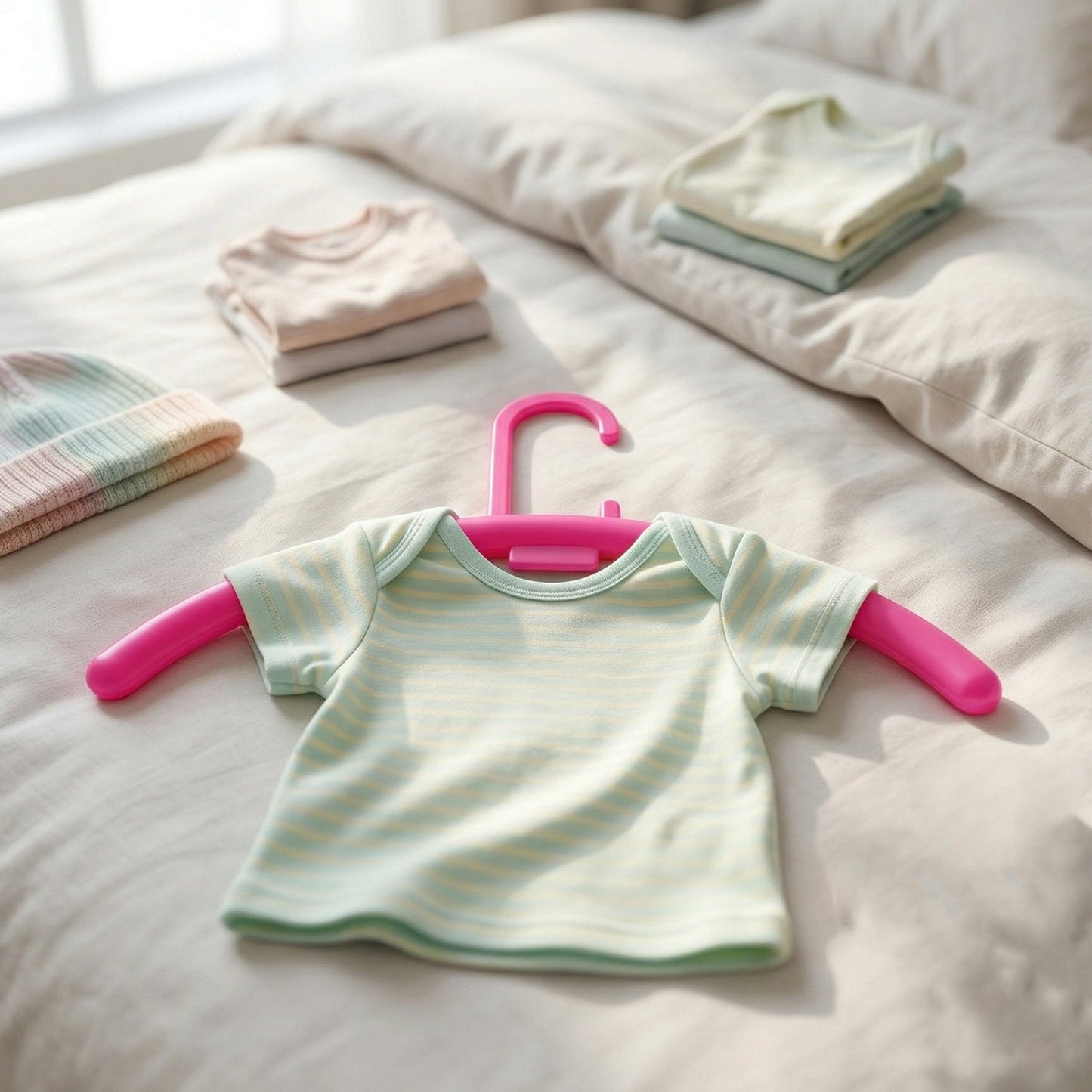 Space-Saving Plastic Clothes Hanger – Durable Wardrobe