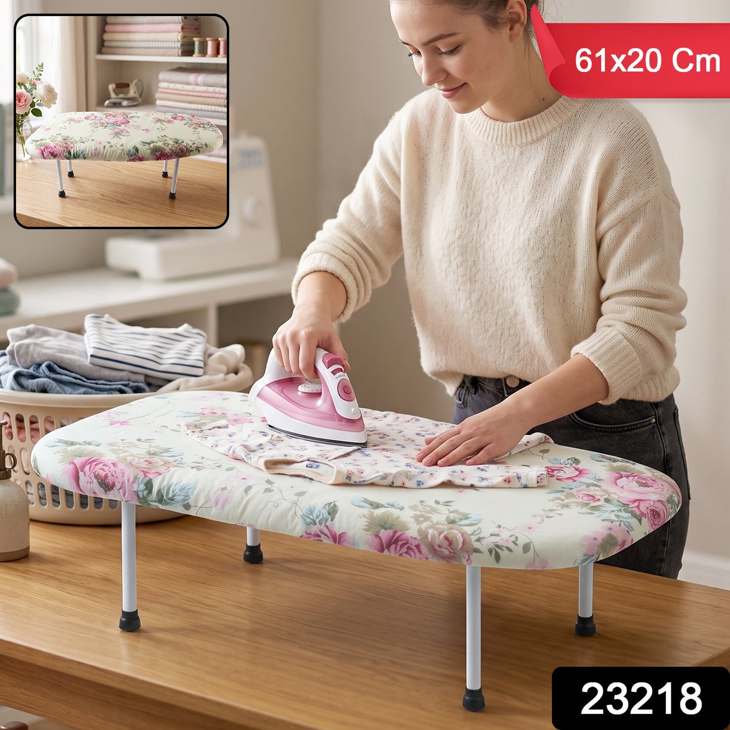Space-Saving Tabletop Ironing Board, Portable Mini (1 Pc) - main product view