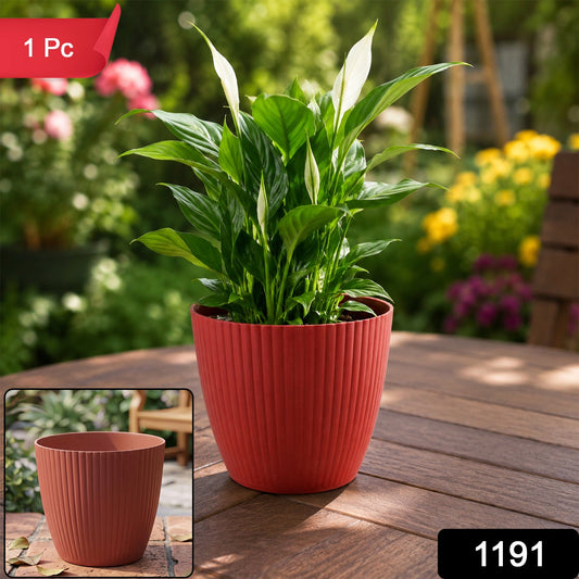 Plastic Flower Pots – Durable Round Planters for Home & Garden