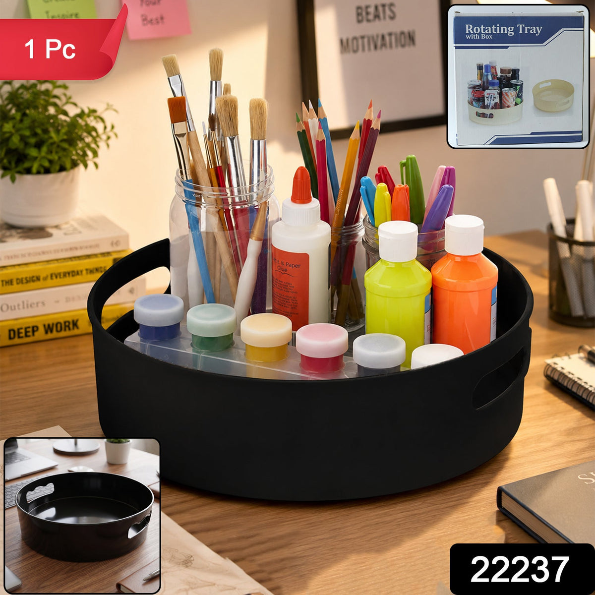 Mess-Free Rotating Storage Tray – Degree Turntable Organizer - main product view