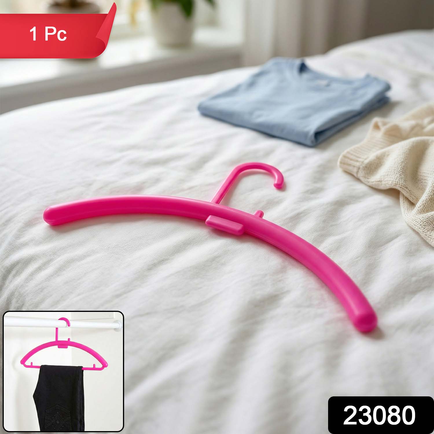 Space-Saving Plastic Clothes Hanger – Durable Wardrobe - main product view