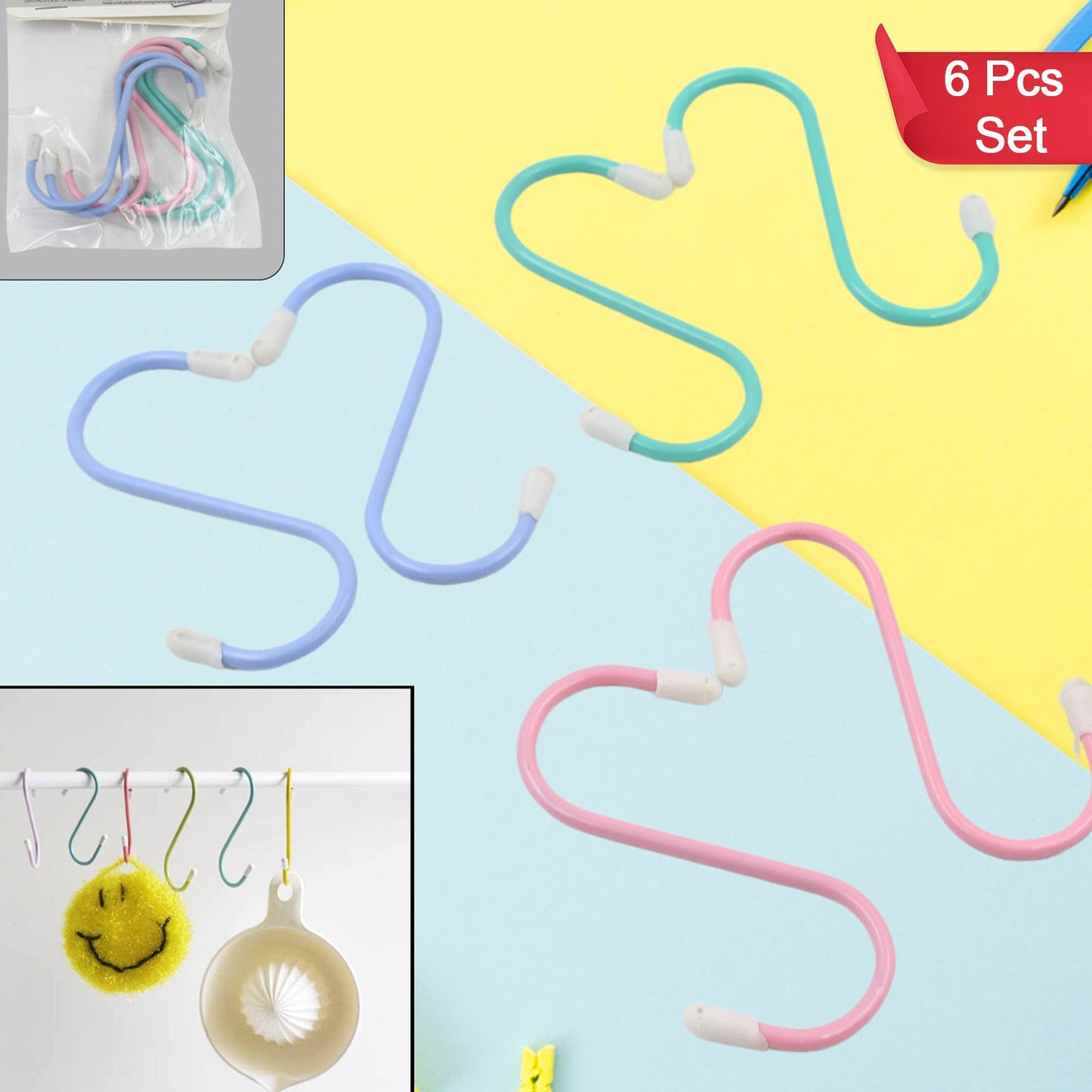 Heavy-Duty S Hooks Metal – Hanging Hooks (6 Pcs) - main product view