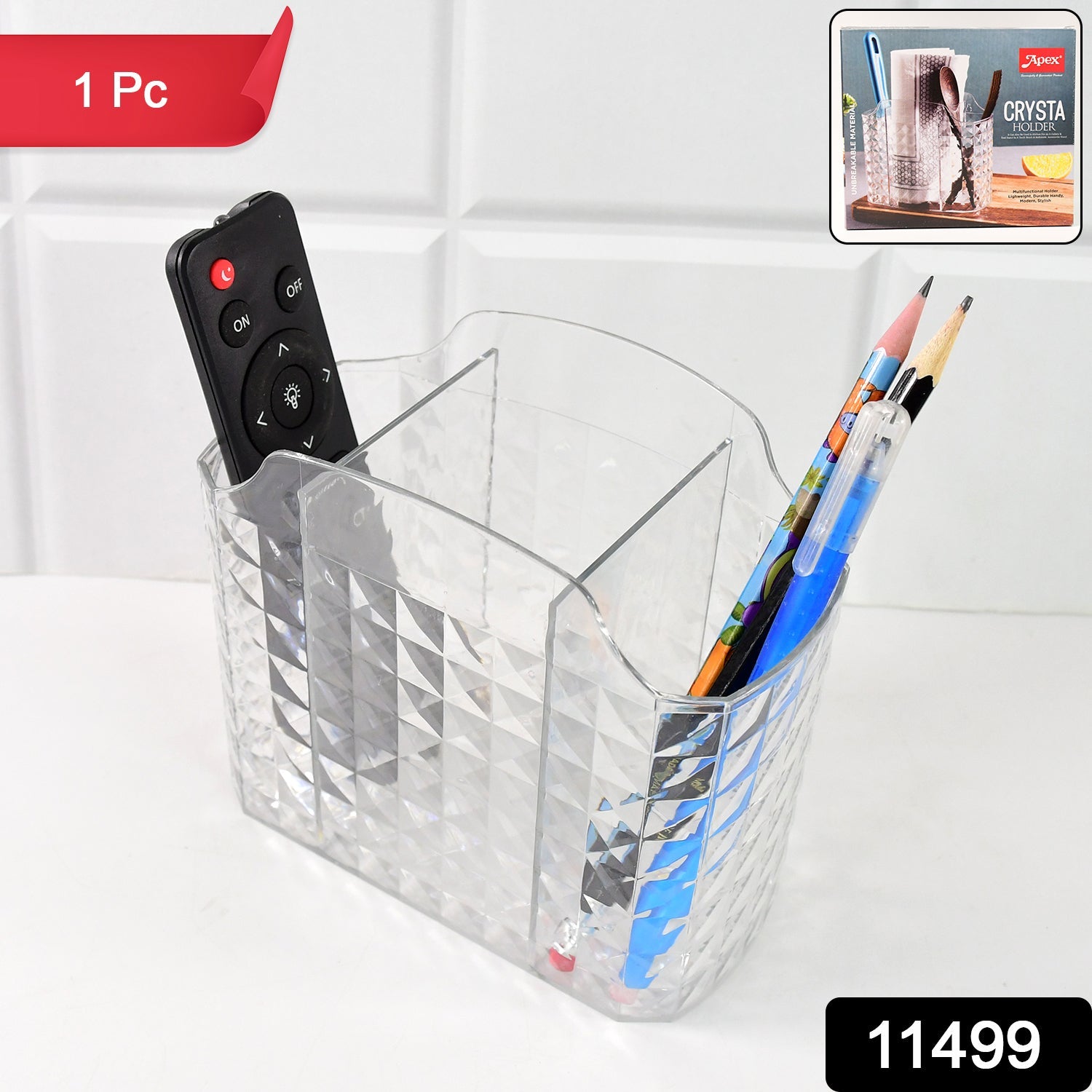 All-in-One Clear Organizer Holder – Durable & Stylish - main product view