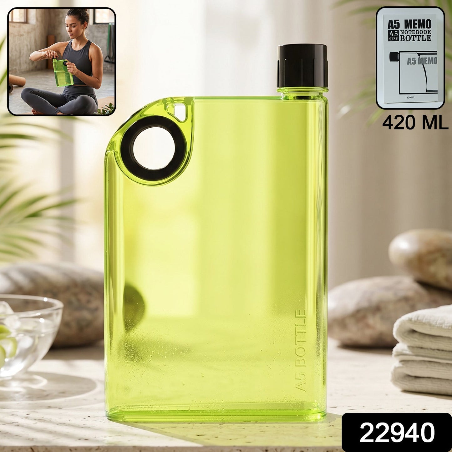 Water Bottle – Slim, Portable & Leak-proof for On-the-Go Hydration