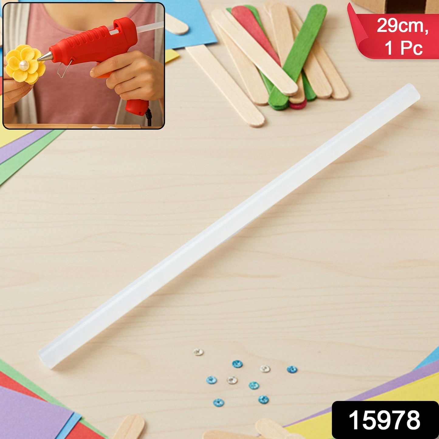 Extra Long Hot Melt Glue Stick – 29 cm Transparent Strong Bond