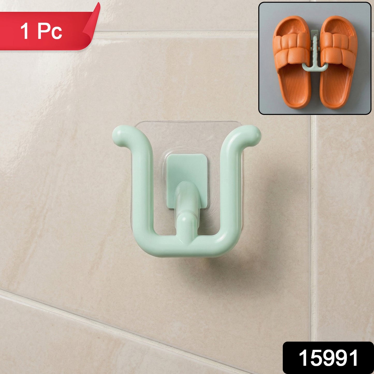 Space-Saving Wall-Mounted Slipper Holder – Easy to Install - main product view