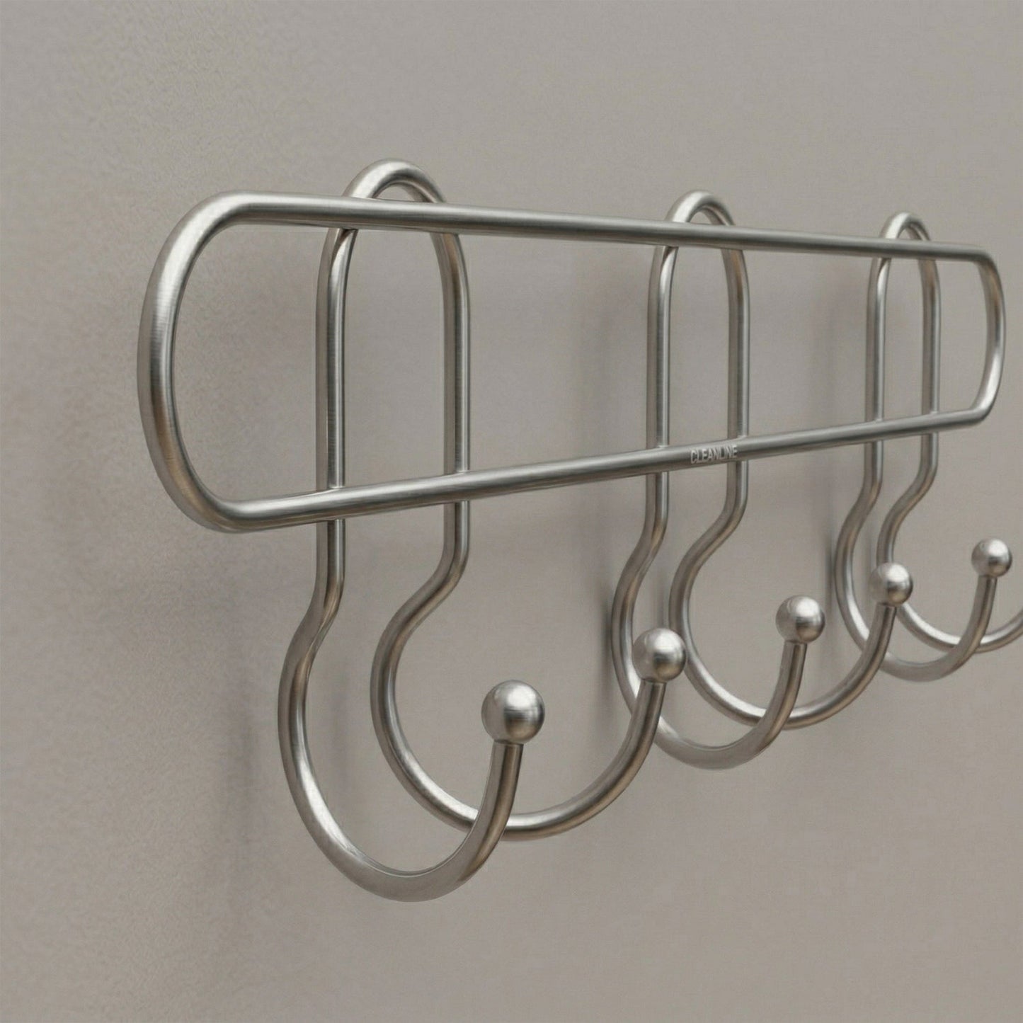 Heavy-Duty Wall Mounted Metal Hook Rack – Sleek & Organizer