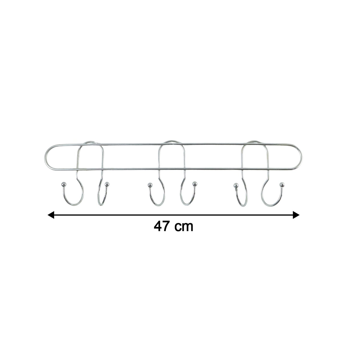 Heavy-Duty Wall Mounted Metal Hook Rack – Sleek & Organizer