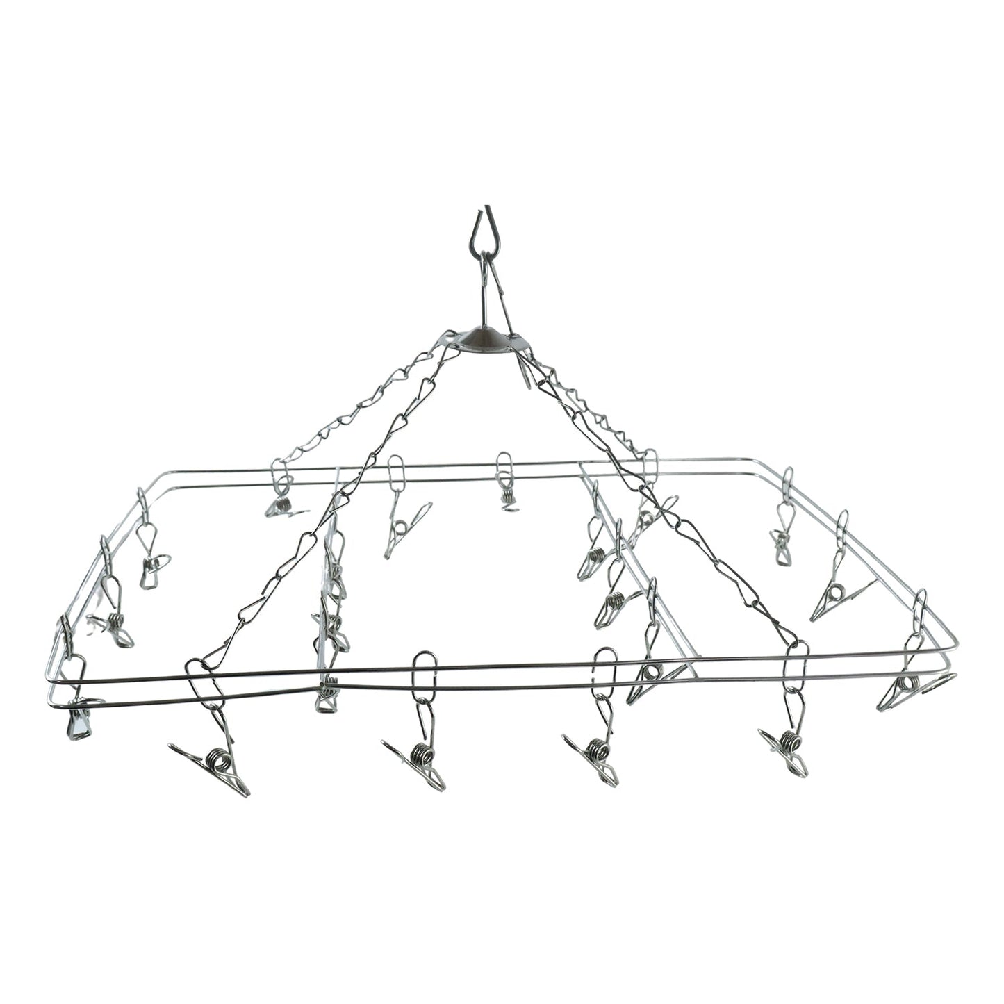 Stainless Steel Square Multi Clip Drying Hanger for Socks