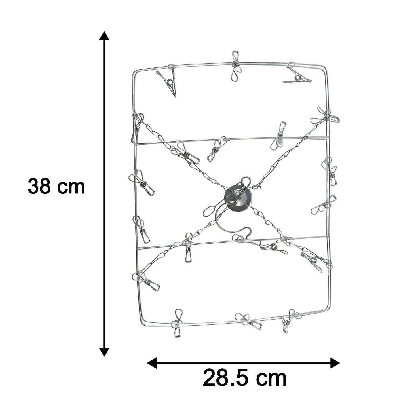 Stainless Steel Square Multi Clip Drying Hanger for Socks