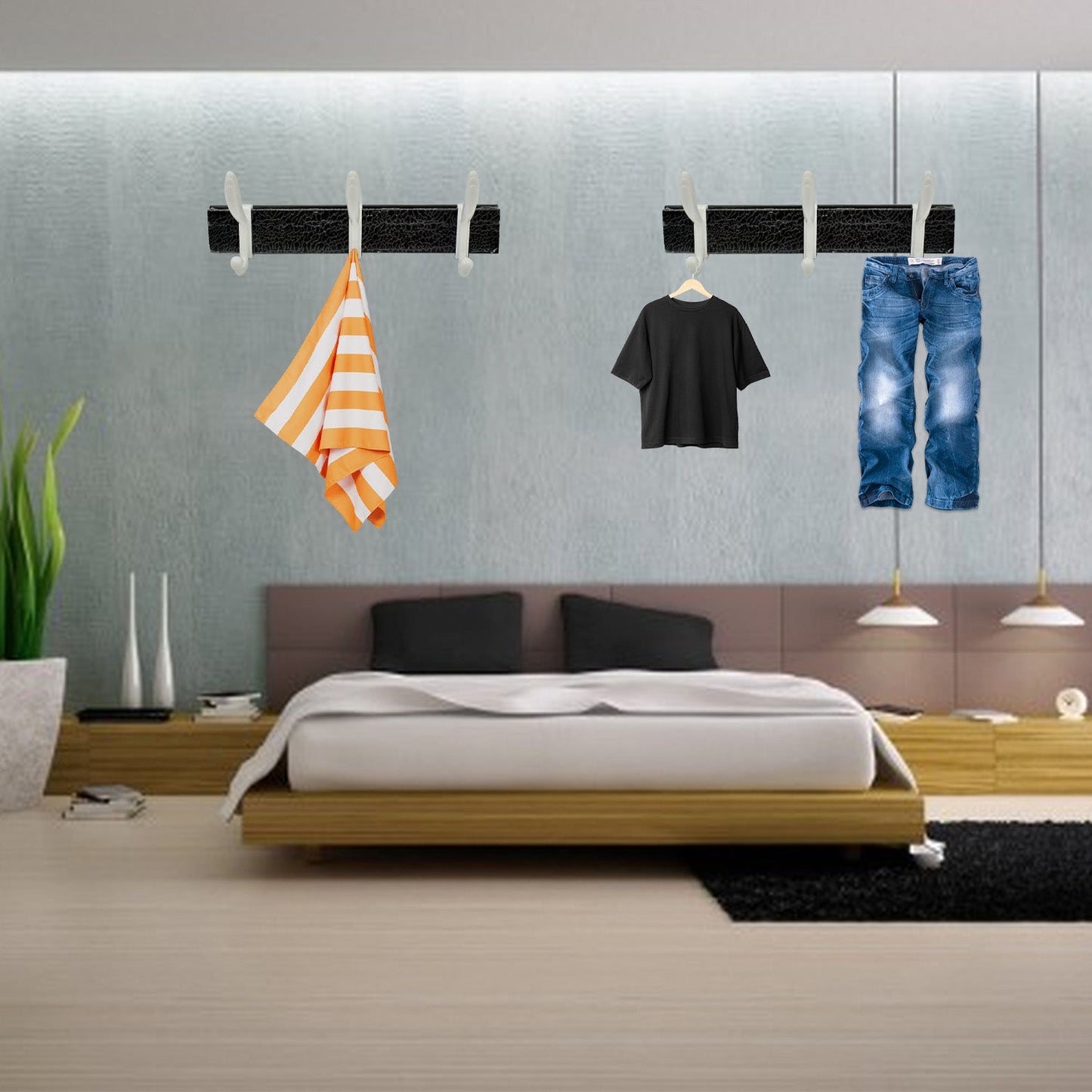Clutter-Free Storage Wall Mounted Coat Rack – Hooks