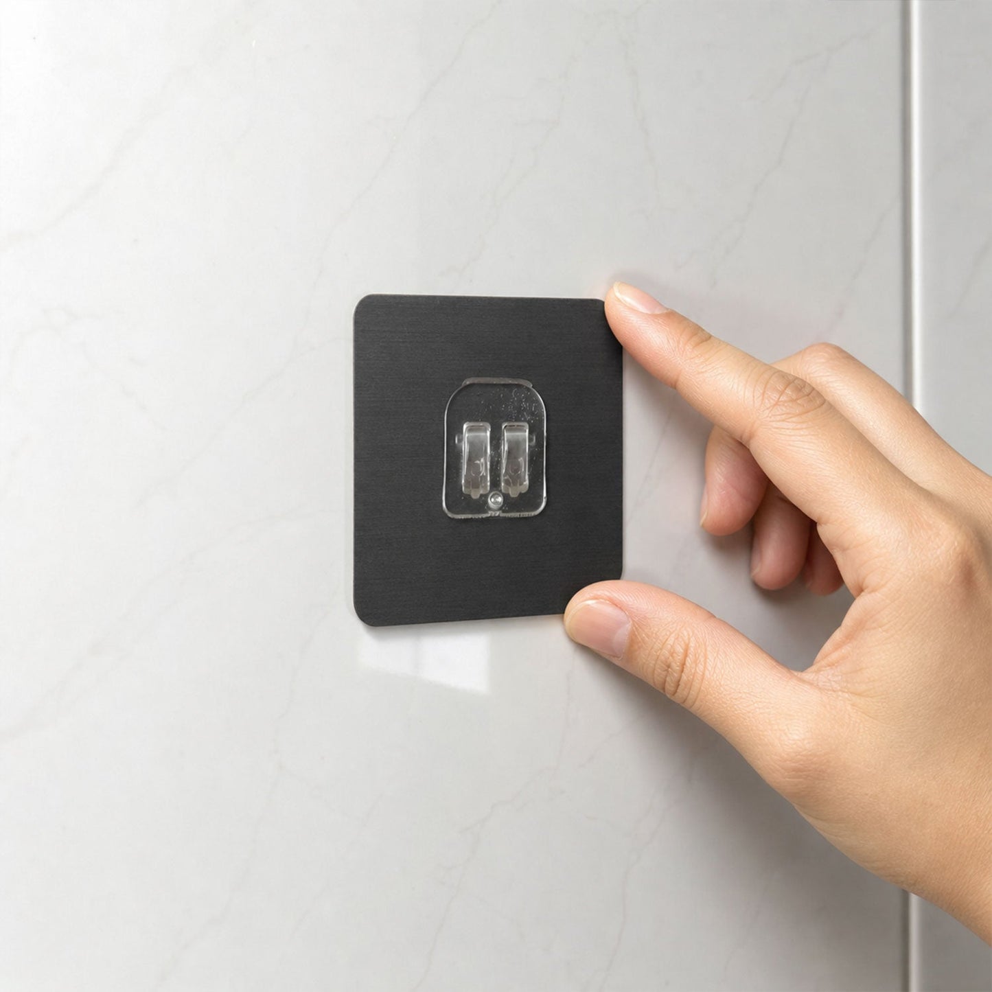 Reusable Self-Adhesive Transparent Wall Hook – Damage-Free