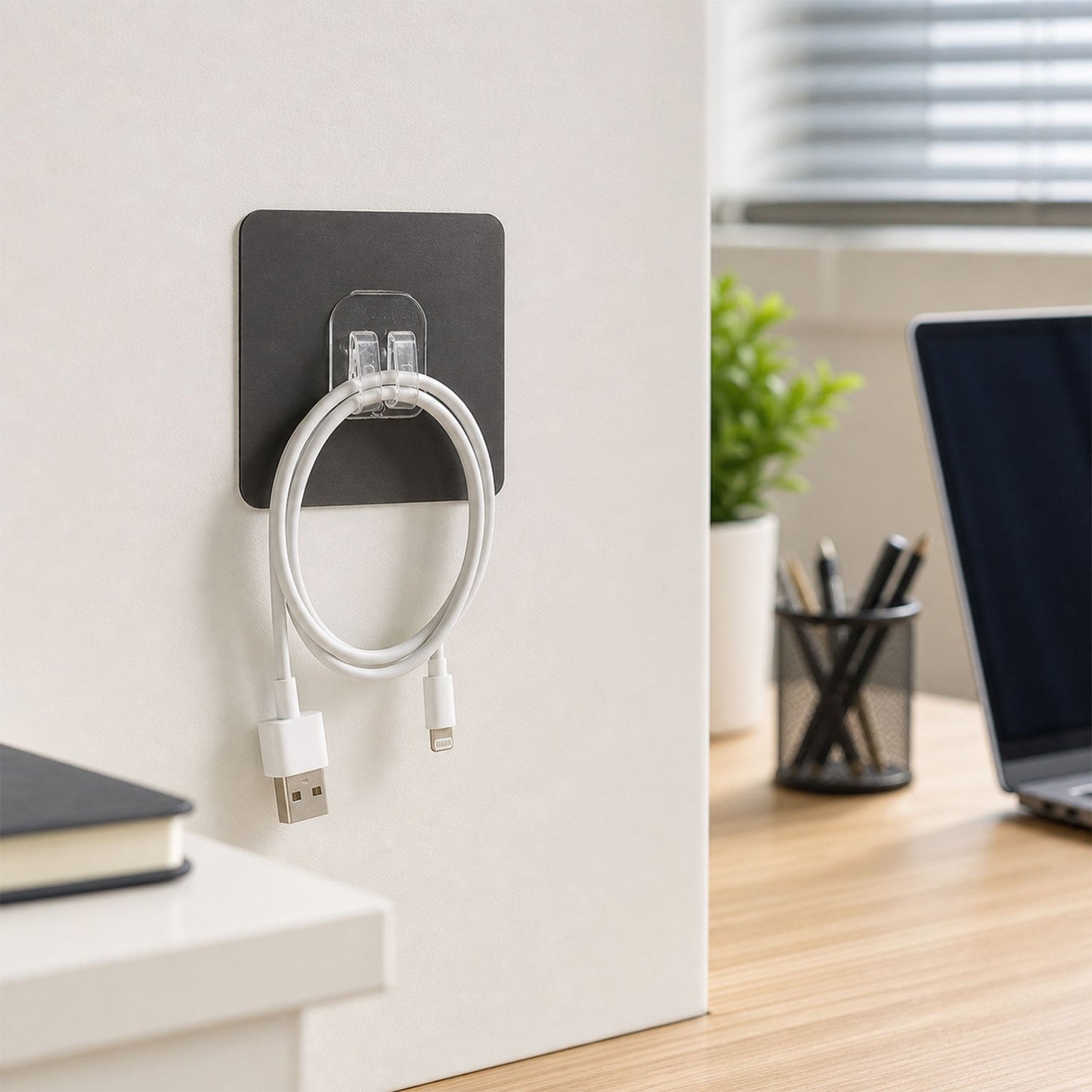 Reusable Self-Adhesive Transparent Wall Hook – Damage-Free