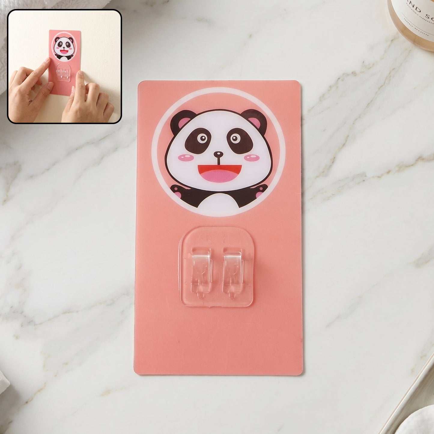 Cartoon Adhesive Wall Hook – Strong Hold & No Drilling