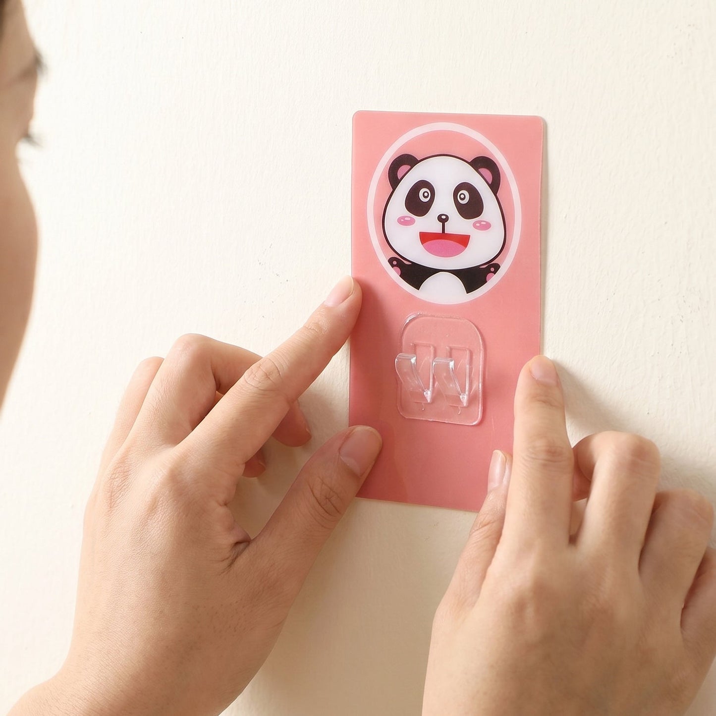 Cartoon Adhesive Wall Hook – Strong Hold & No Drilling